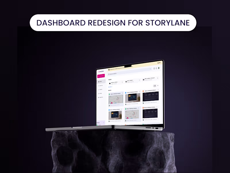 Cover image for Dashboard redesign for a YC Company (Storylane)