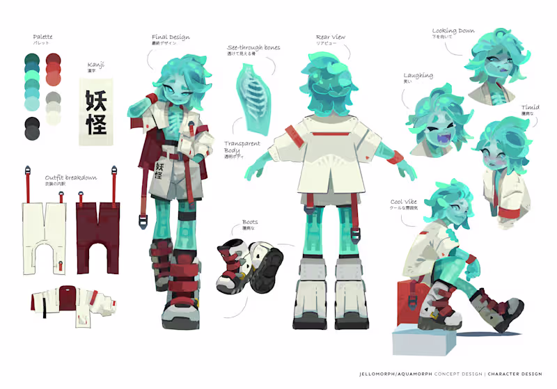 Cover image for Character design - Aquamorph