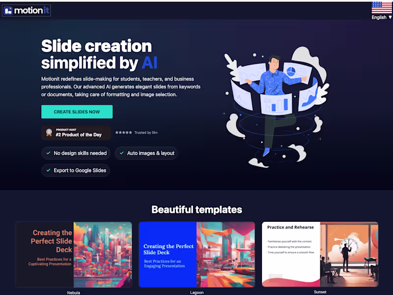 Cover image for AI-Powered Slide Creation with Motionit