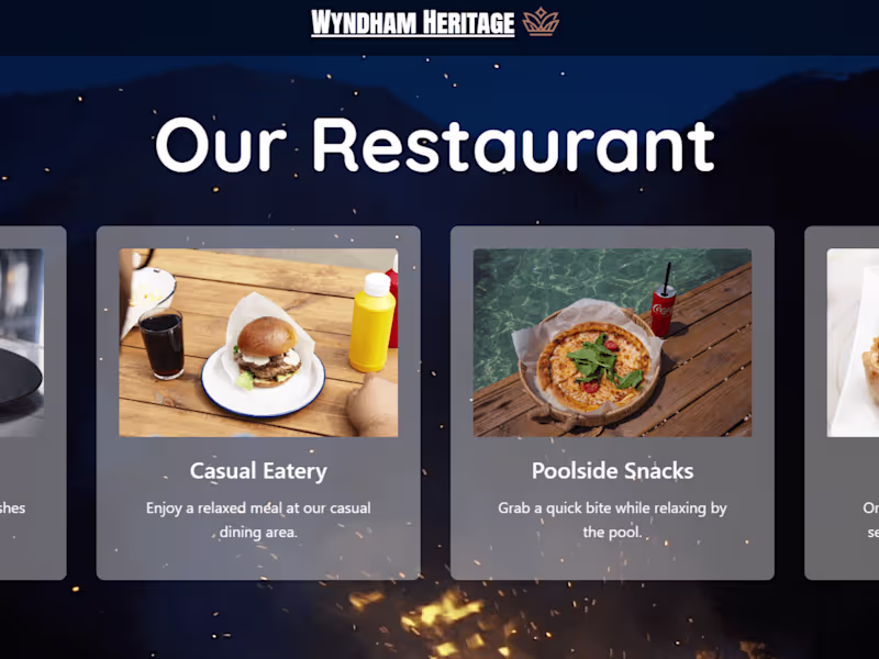 Cover image for Wyndham Heritage: Hotel Booking Web App