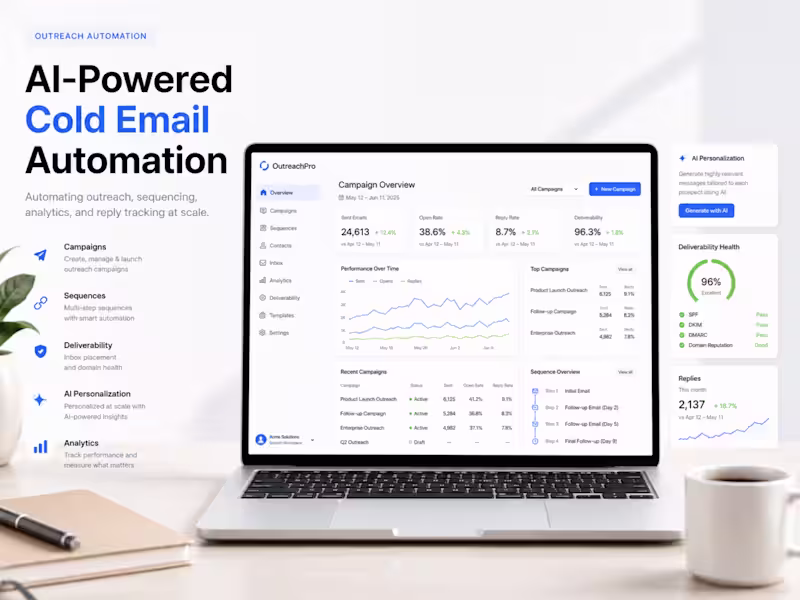 Cover image for AI-Powered Cold Email Automation Platform