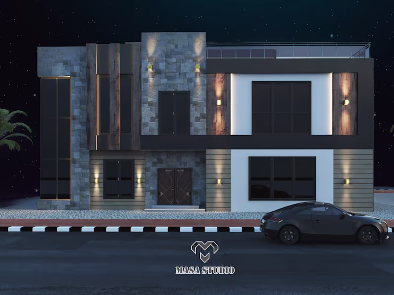 Cover image for Aramco Ajyall Villa Exterior Design