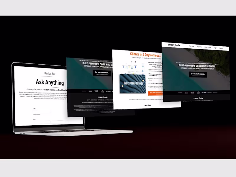 Cover image for Highly converting landing page