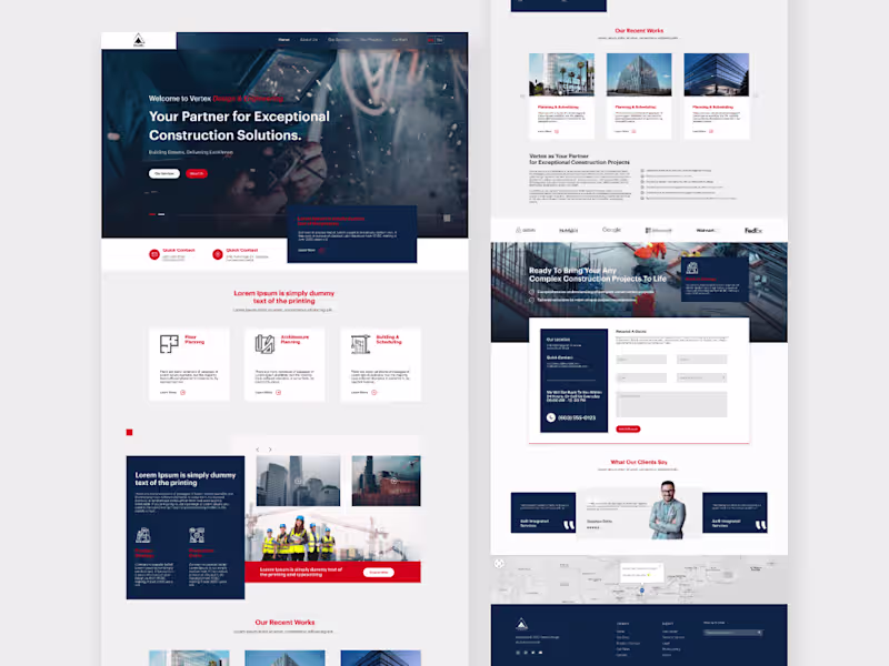 Cover image for Website custom UI design in Figma.