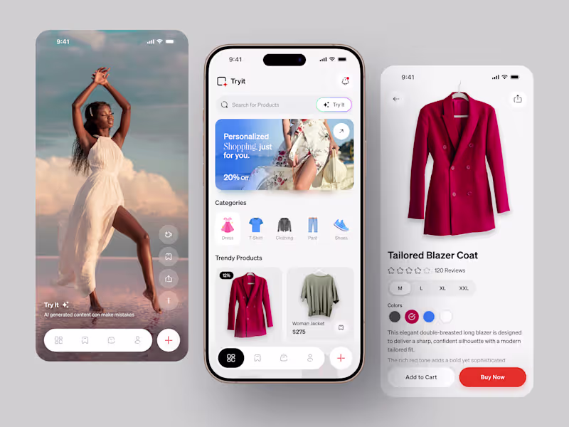 Cover image for TryIt AI is redefining the future of fashion shopping.Go bey...