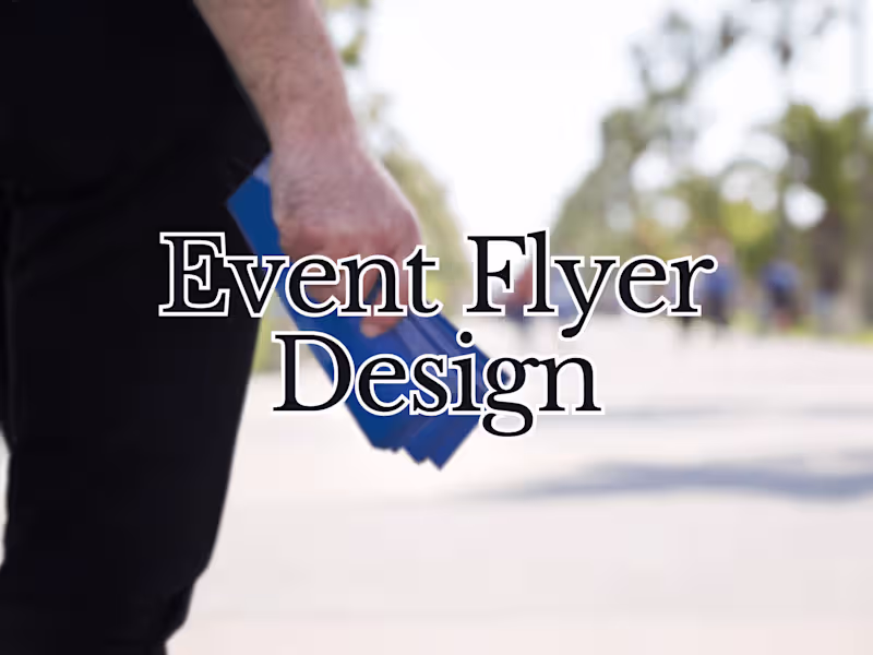 Cover image for Event Flyer Design for Community Fundraiser