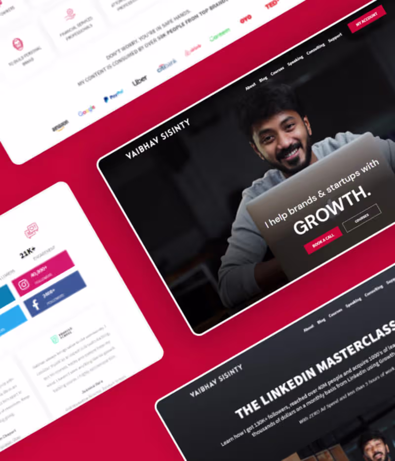 Cover image for Vaibhav Sisinty - Website Design