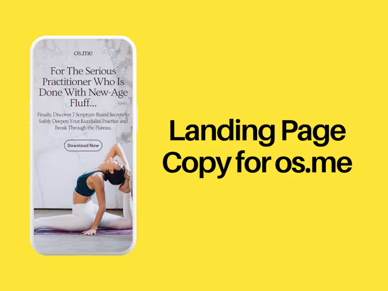Cover image for Landing Page for Lead Magnet