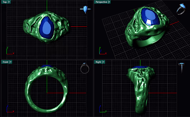 Cover image for Men's Organic Ring| Bold, Raw,