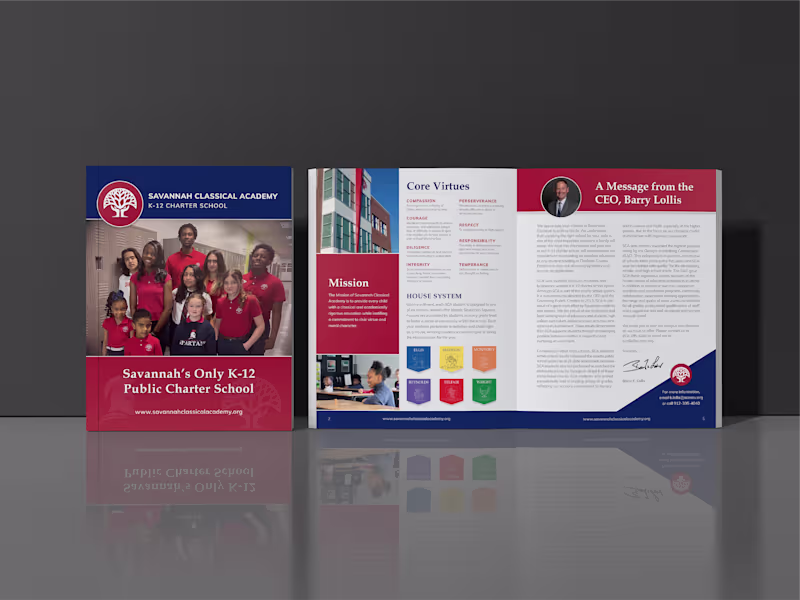 Cover image for Editorial Design: Magazine for Savannah Classical Academy