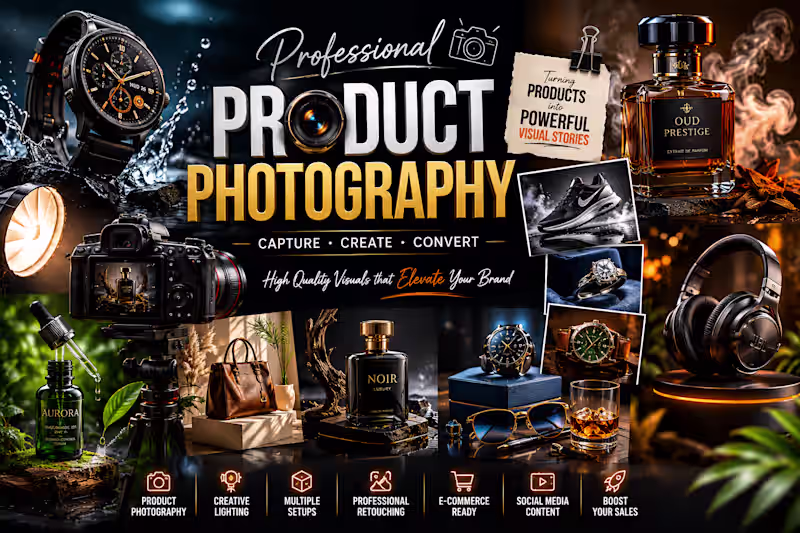 Cover image for Premium Product Photography & Commercial Visuals