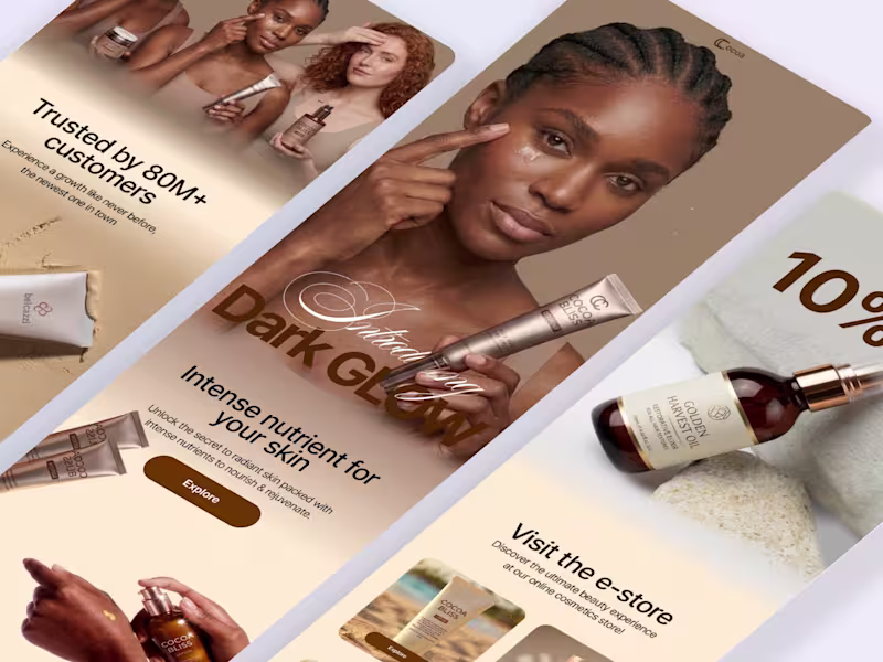 Cover image for Promotional Email Experience for a Premium Skincare Brand