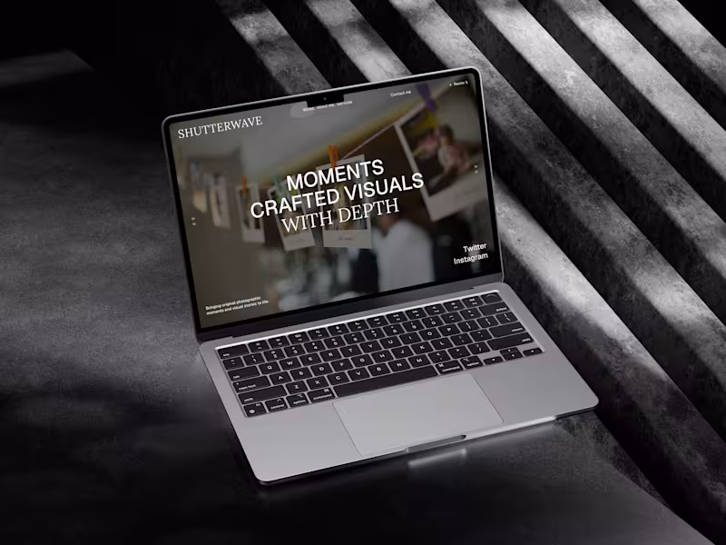 Cover image for Shutterwave Photography Template Design
