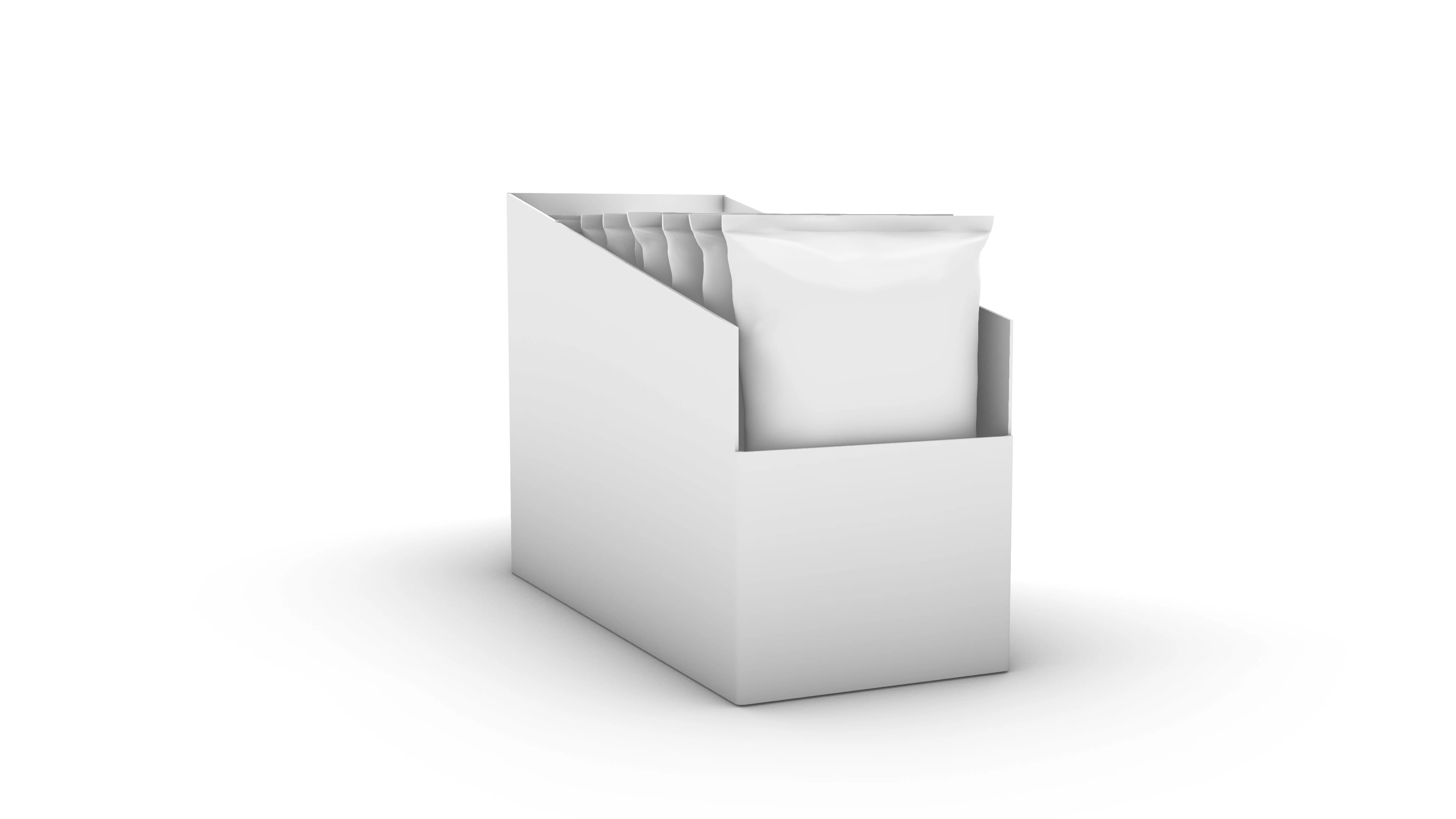 Box 3D model created with real life box reference