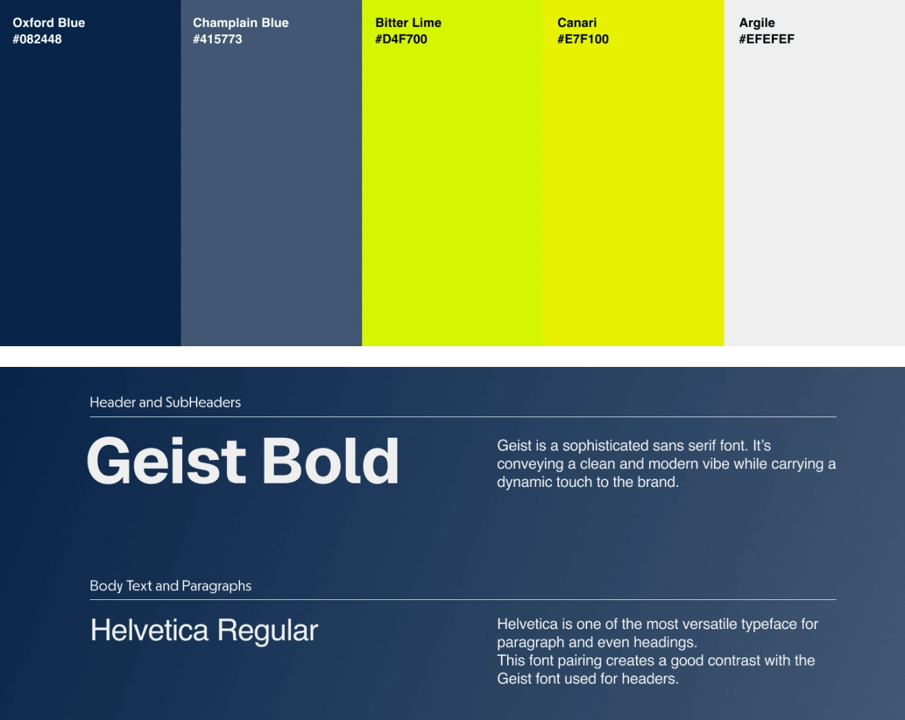 Color Palette & Typography