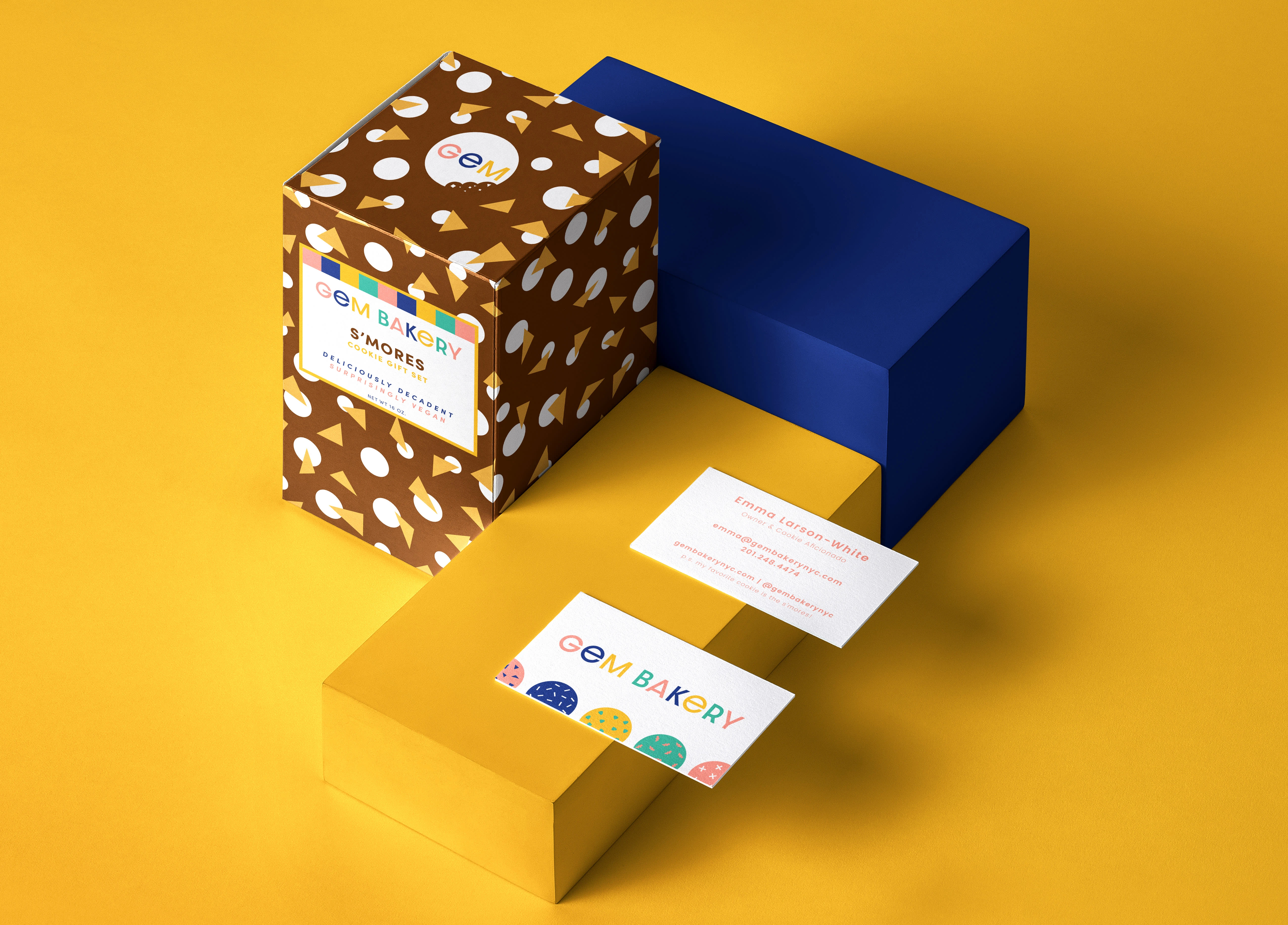 Illustrated Pattern on Packaging + Business Cards