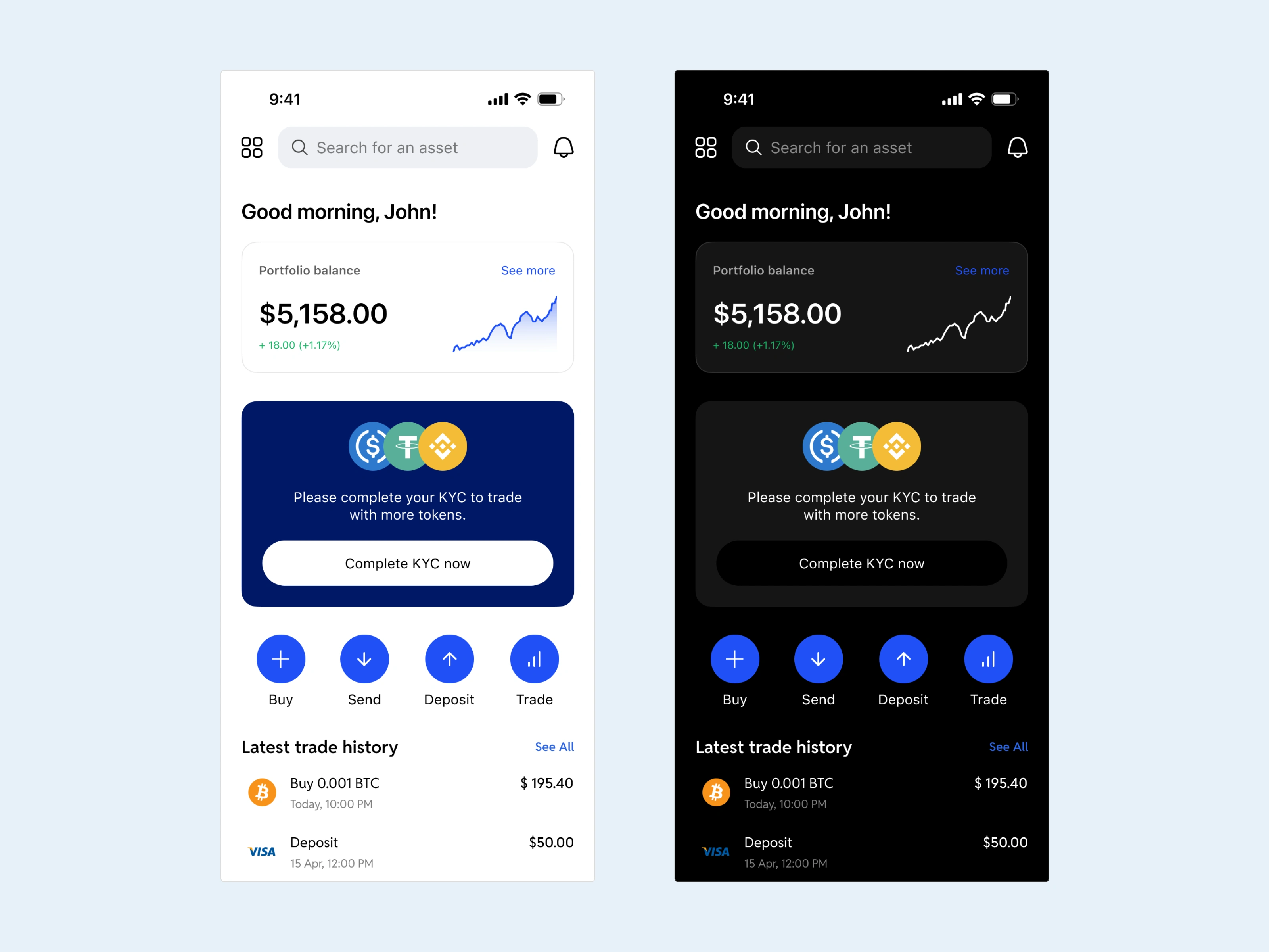 Mobile app - Crypto