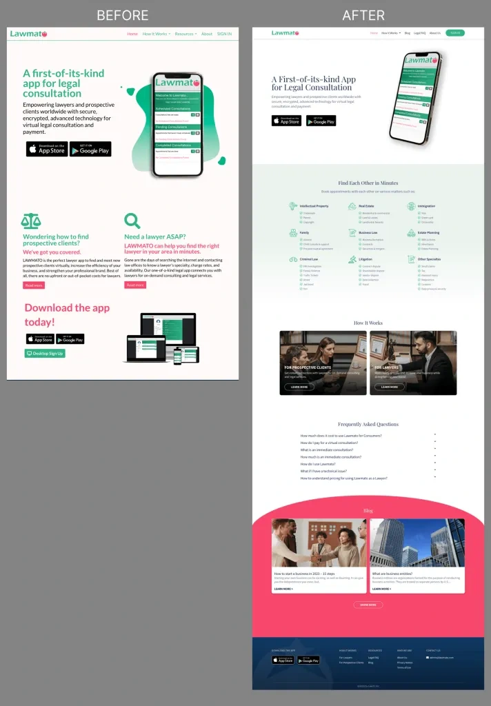 Landing Page Redesign.