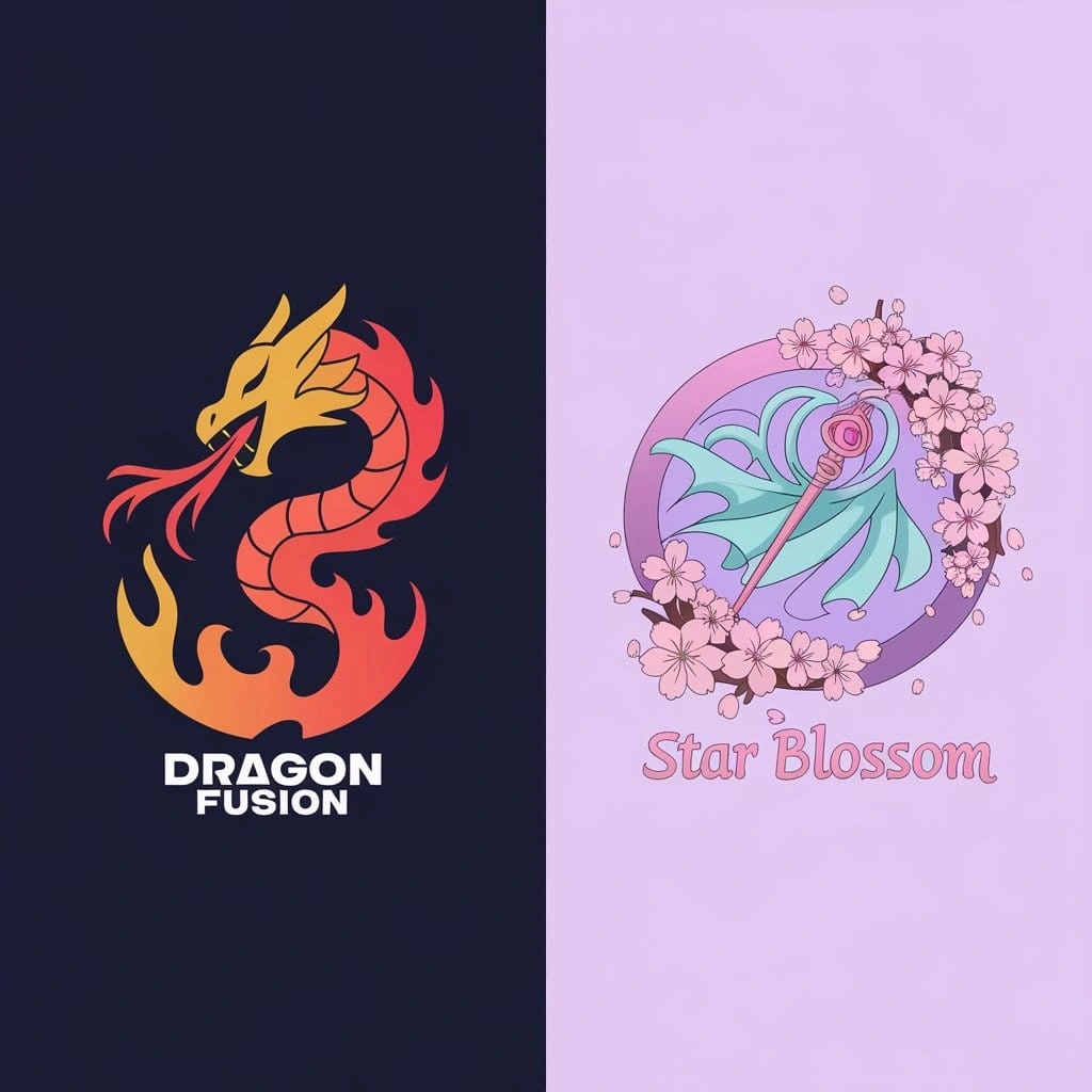 This both are fashion brand logos designing.