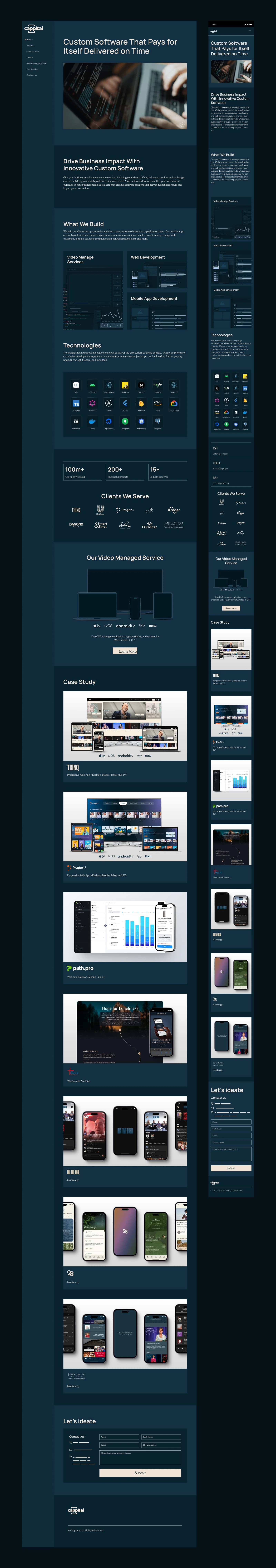 Desktop and Mobile Responsive Website Design