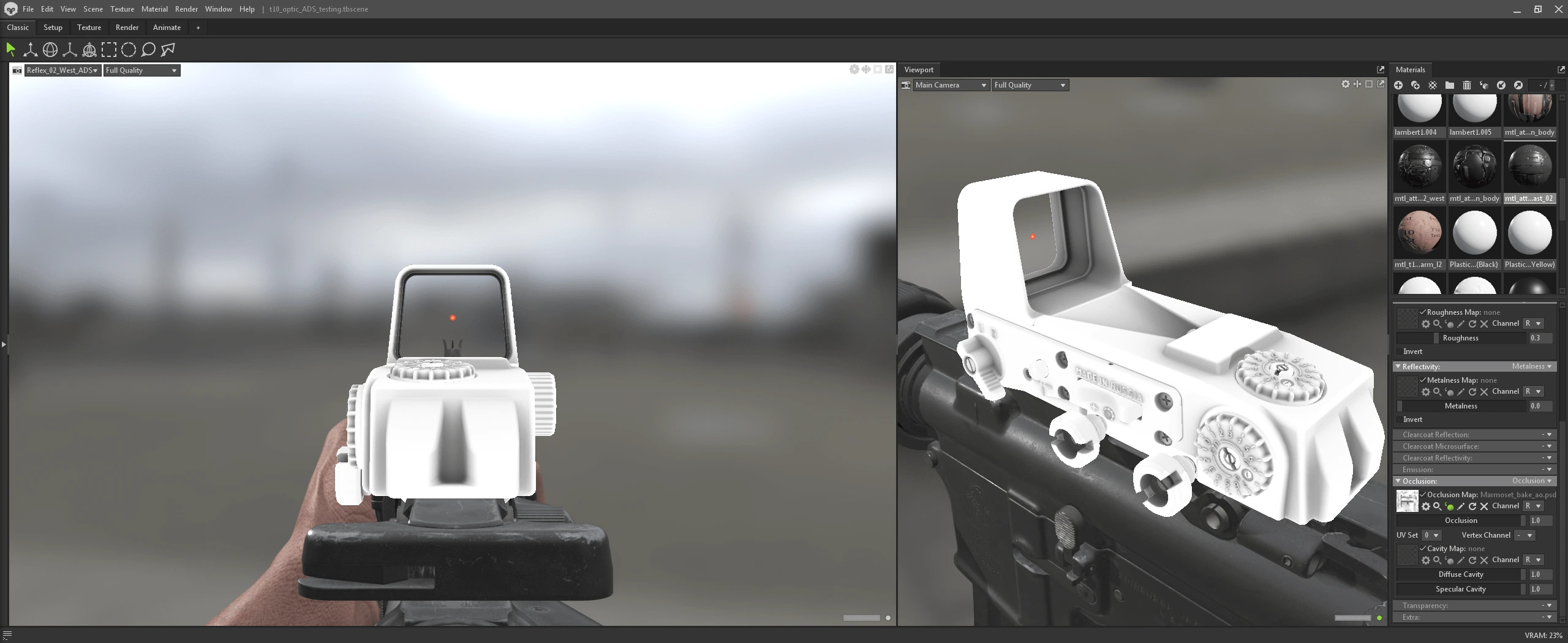 Weapon Optics, Texture Map Baking Phase, CoD: Black Ops VI