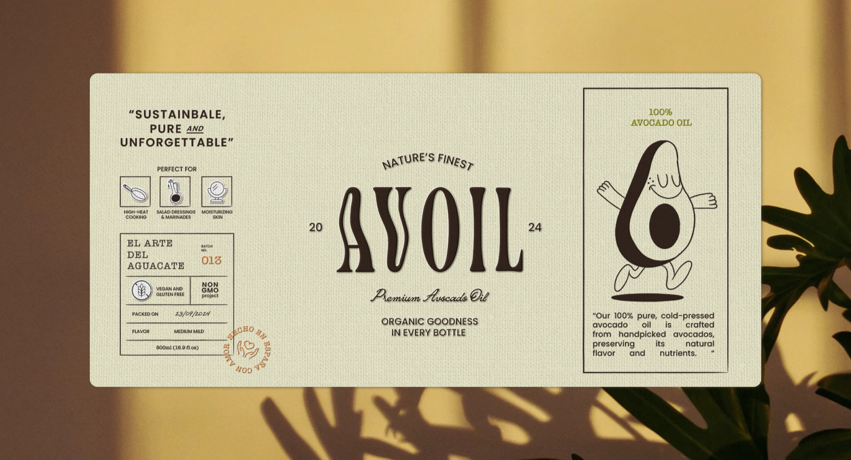 Bottle Packaging Label Template