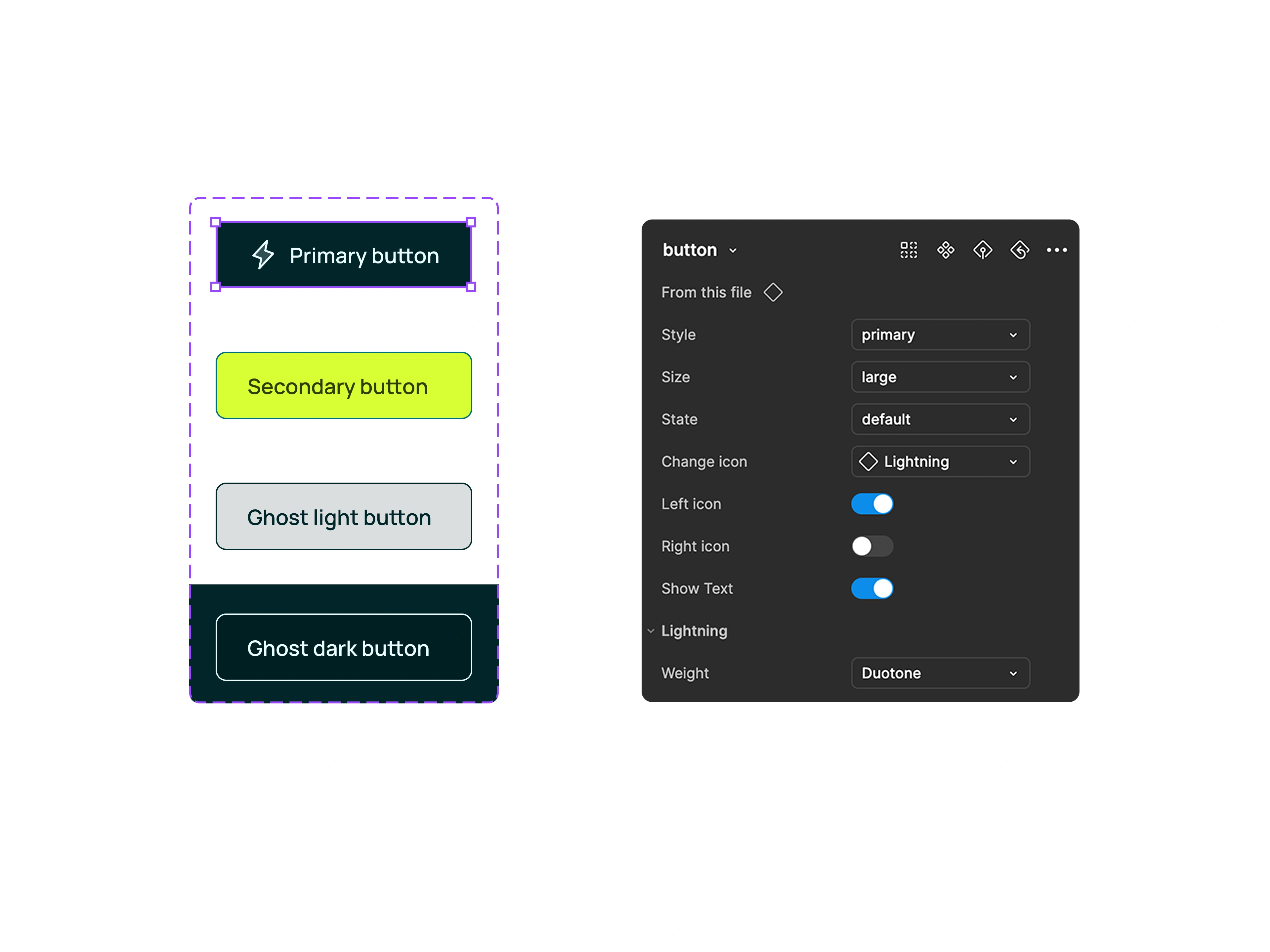 Component’s properties