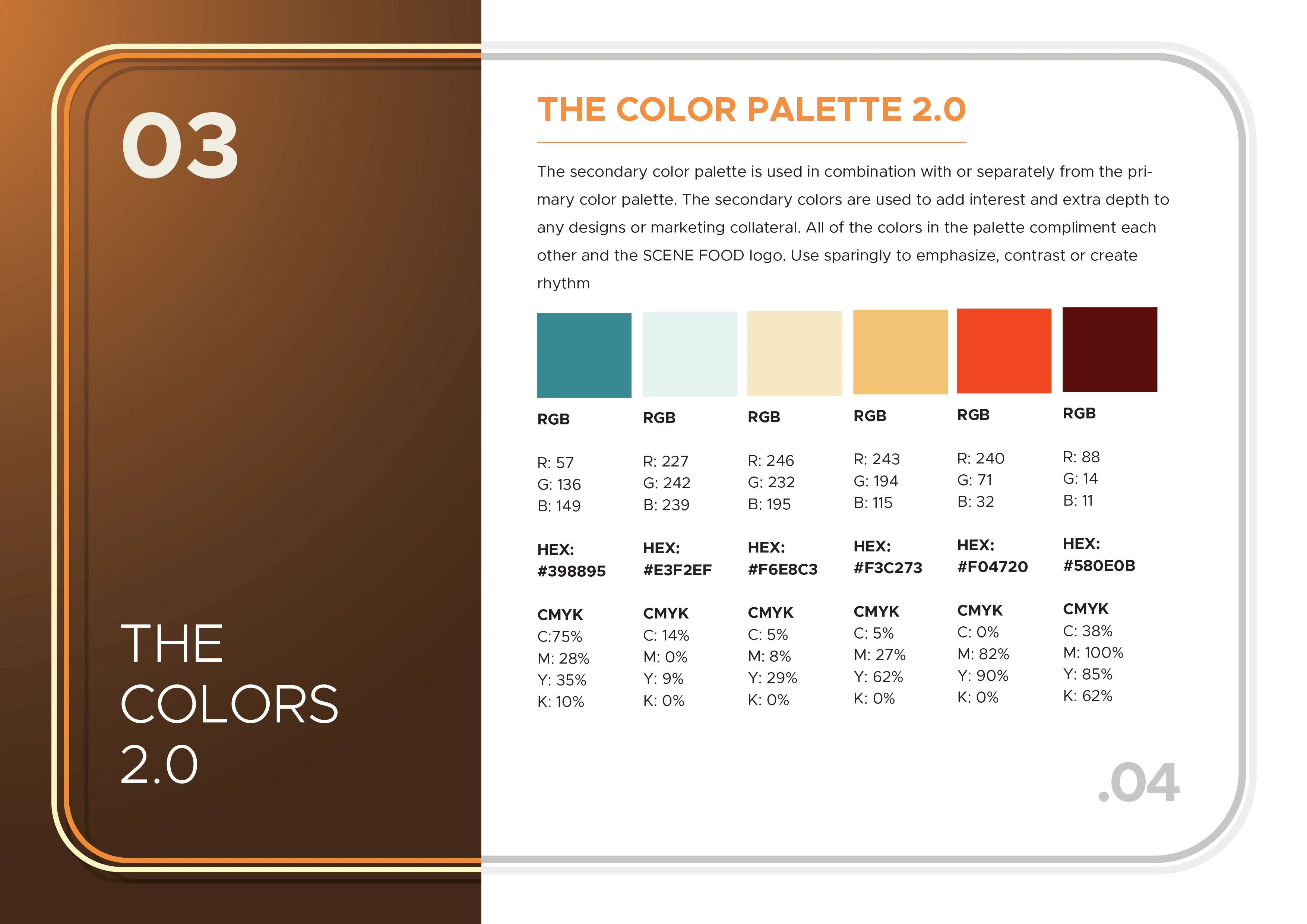 Secondary Color Pallete