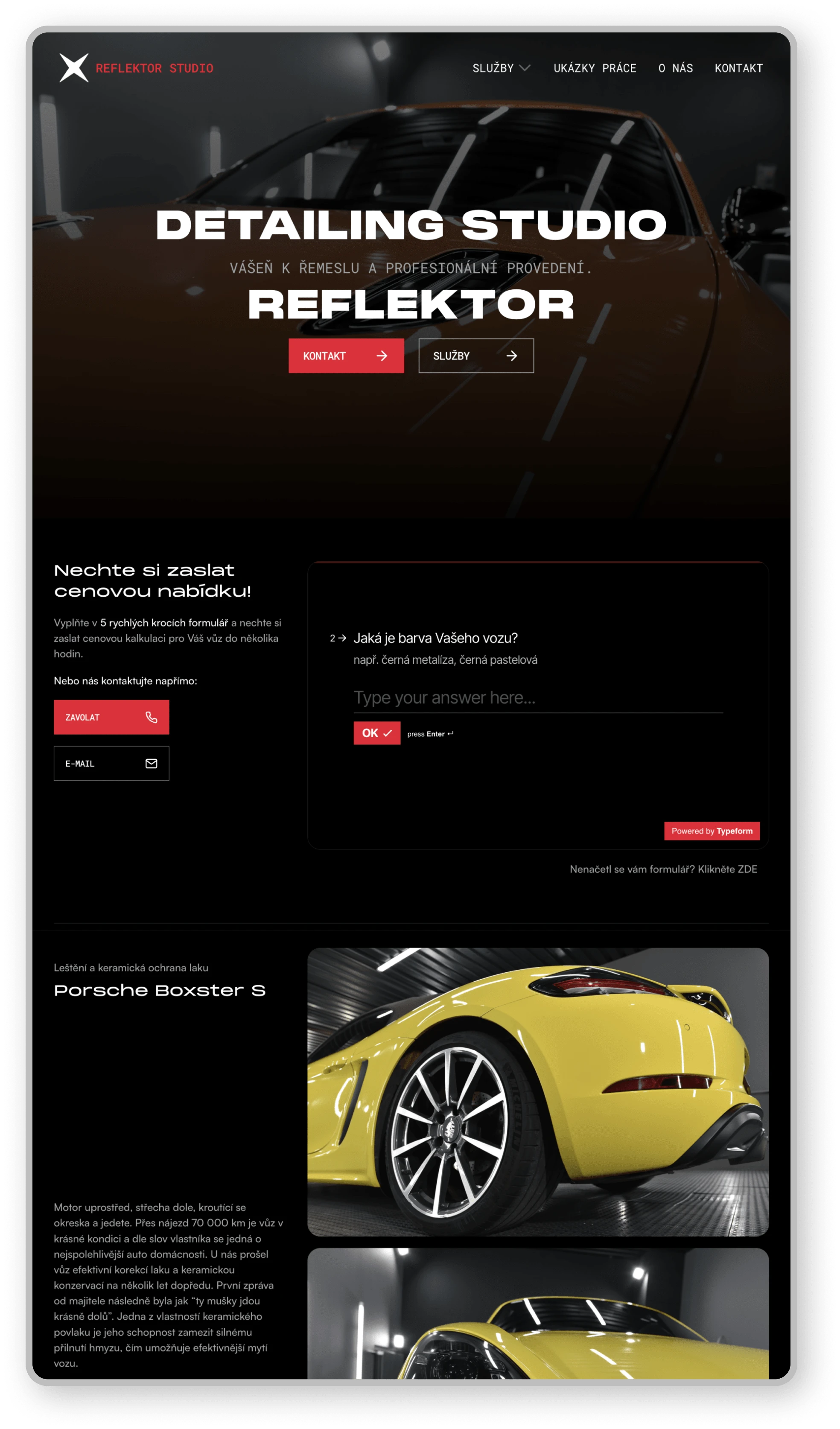 Reflektor Studio Framer website by Design Freaks