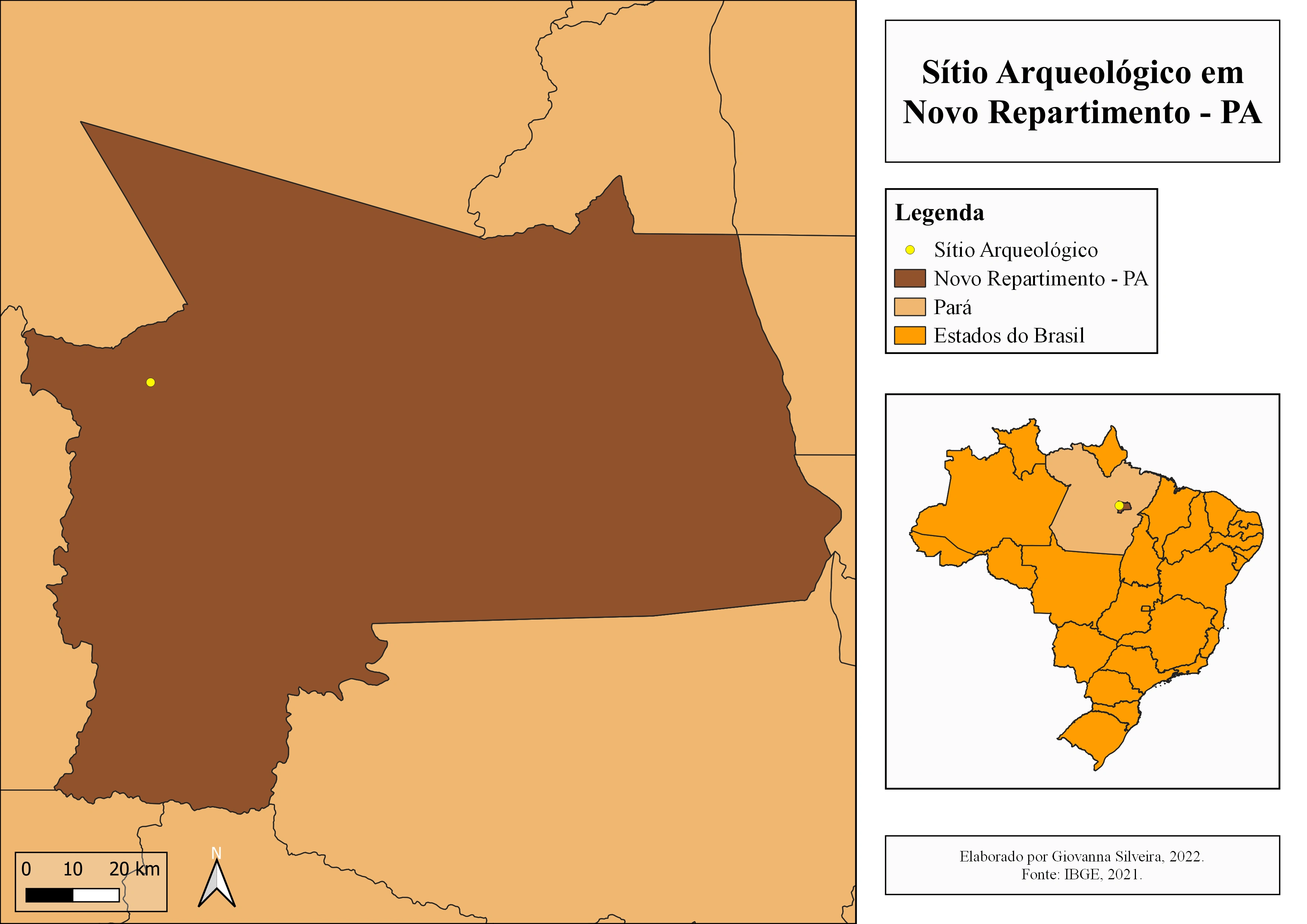 Location map of the archaeological site.