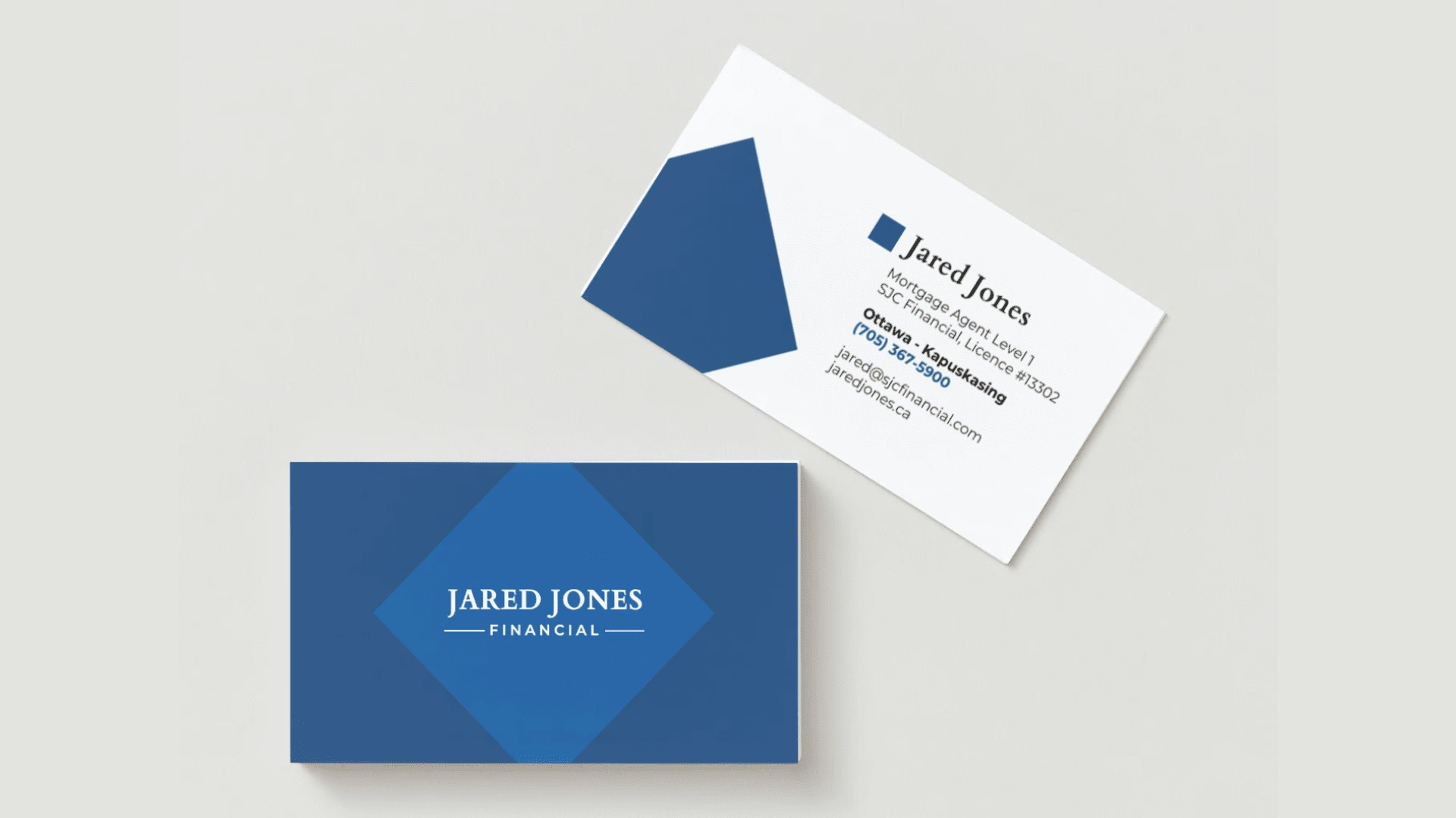 Business cards mockup before printing