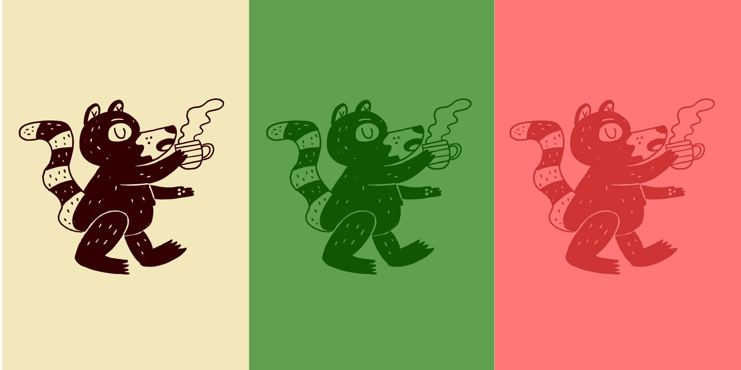 Main character Isotype and its color variations