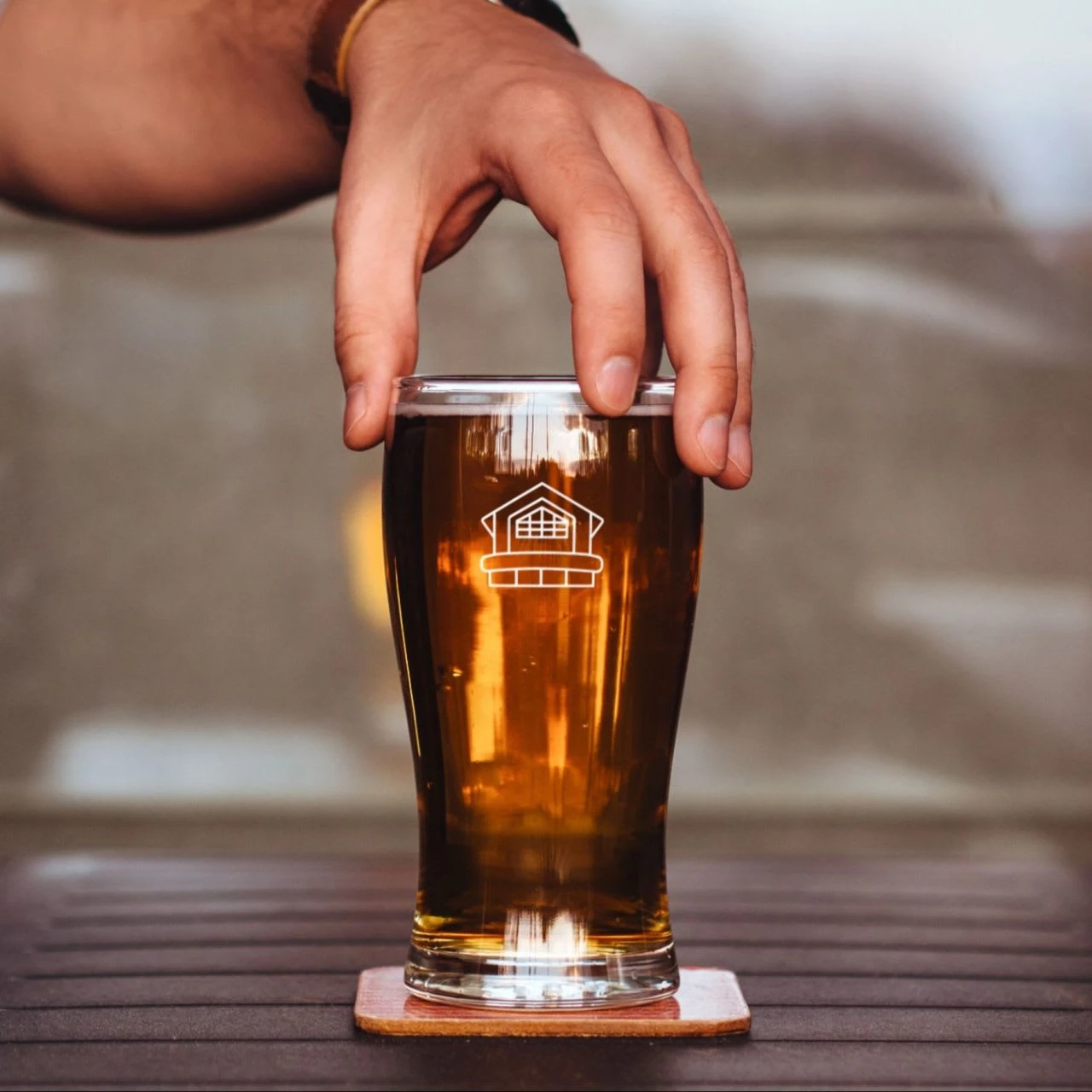 Beer Glass Icon Mockup