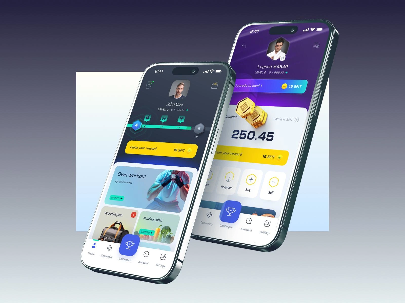 Profile & wallet screens