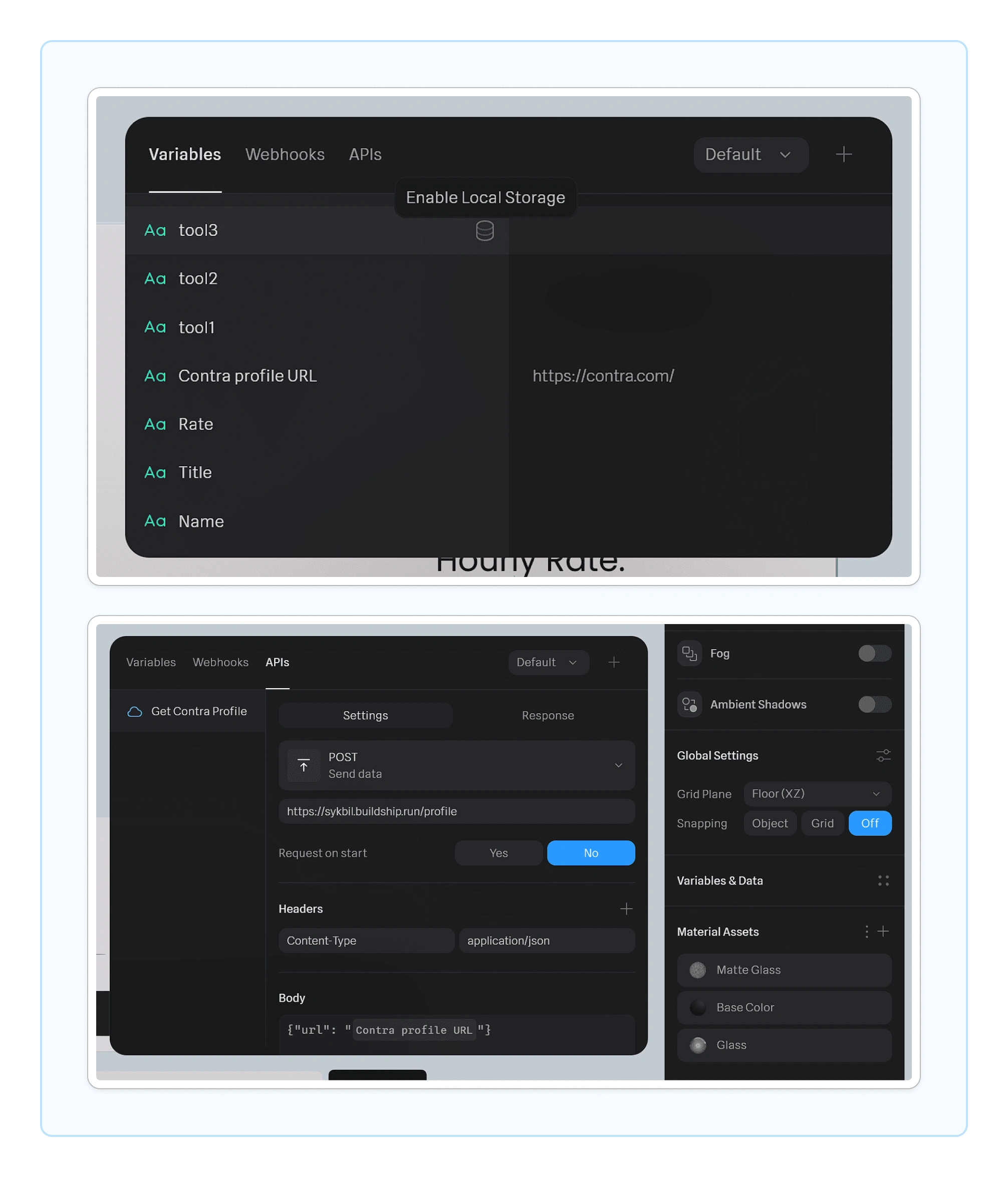 Defined Variables in Spline and API Call to Buildship Endpoint