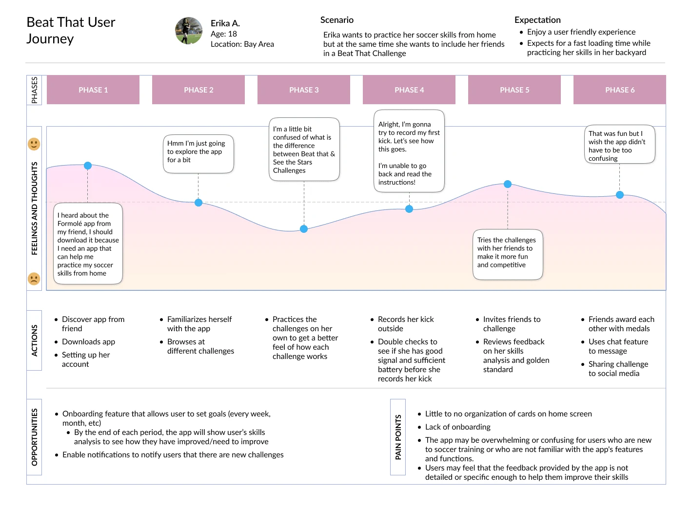 Erika A. User Journey