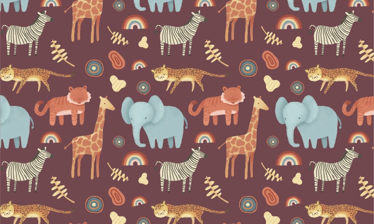 Baby Pattern made for fabric print 