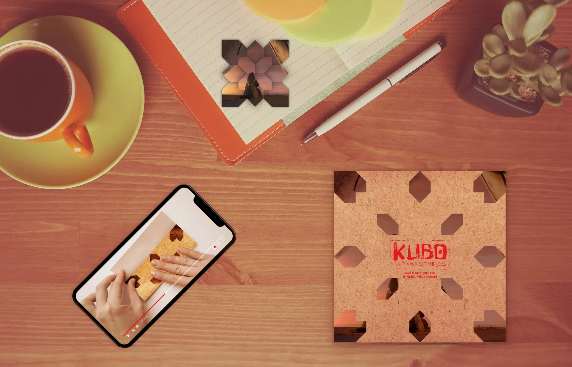 The Kubo-branded Origami papers could be scanned for an exclusive video tutorial on folding, revealing a sneak peek into the movie