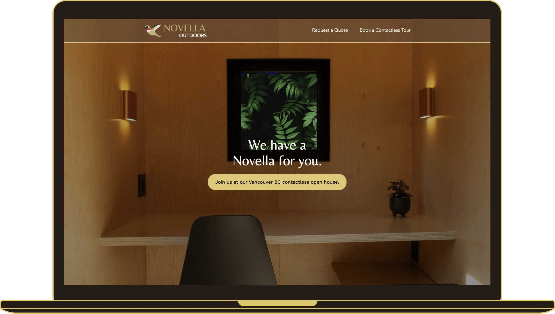 Novella Outdoors Signature Sheds's landing page