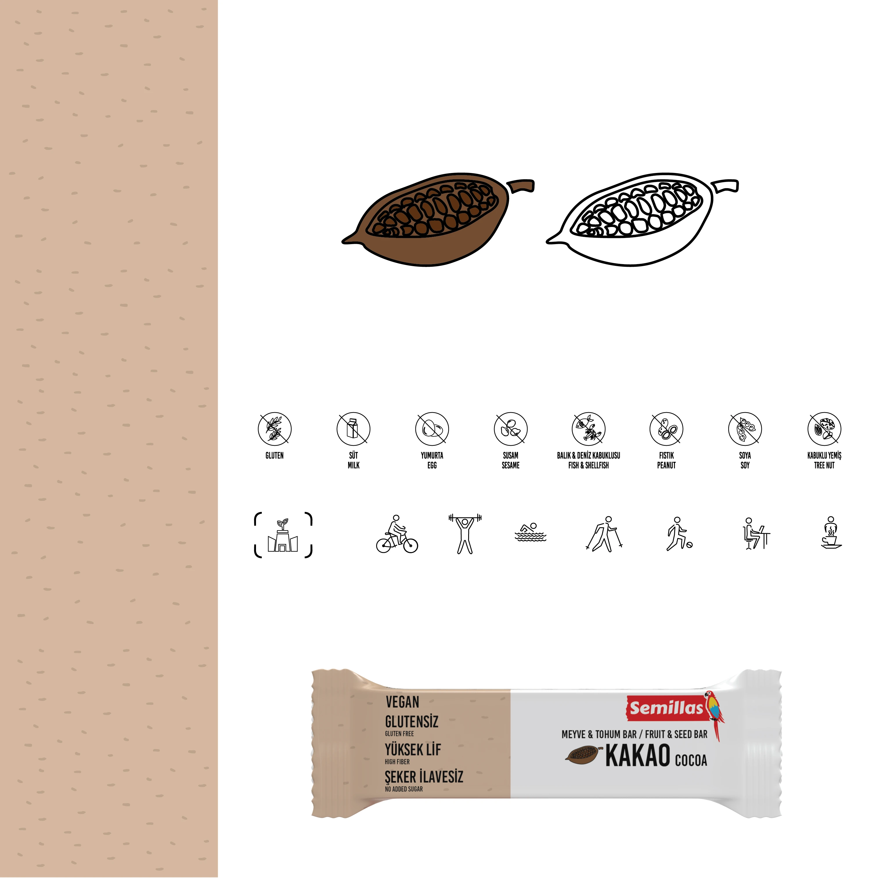 Illustrations and color pallete for Cocoa Bar