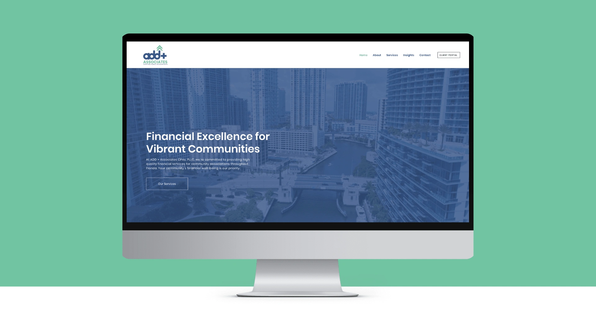 Web design by Collette Collabs unsing Wix: Explore the sleek, SEO-optimized website for ADD+ Associates, crafted to establish them as leaders in financial consulting with a design that communicates precision and trust.