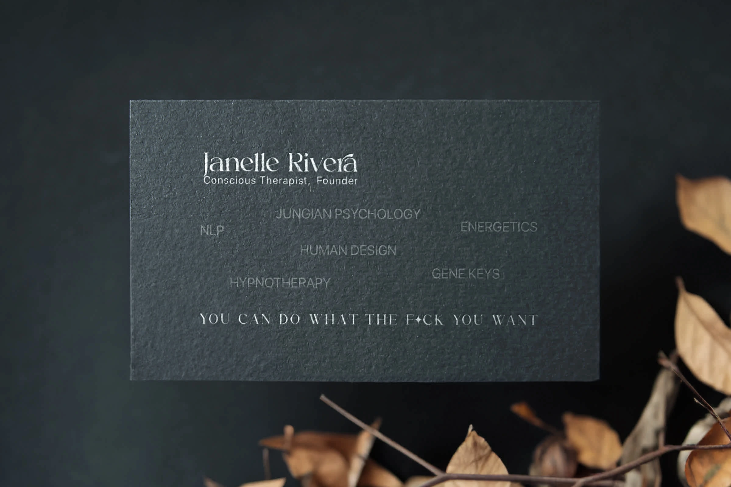 Business Card design and production (back)