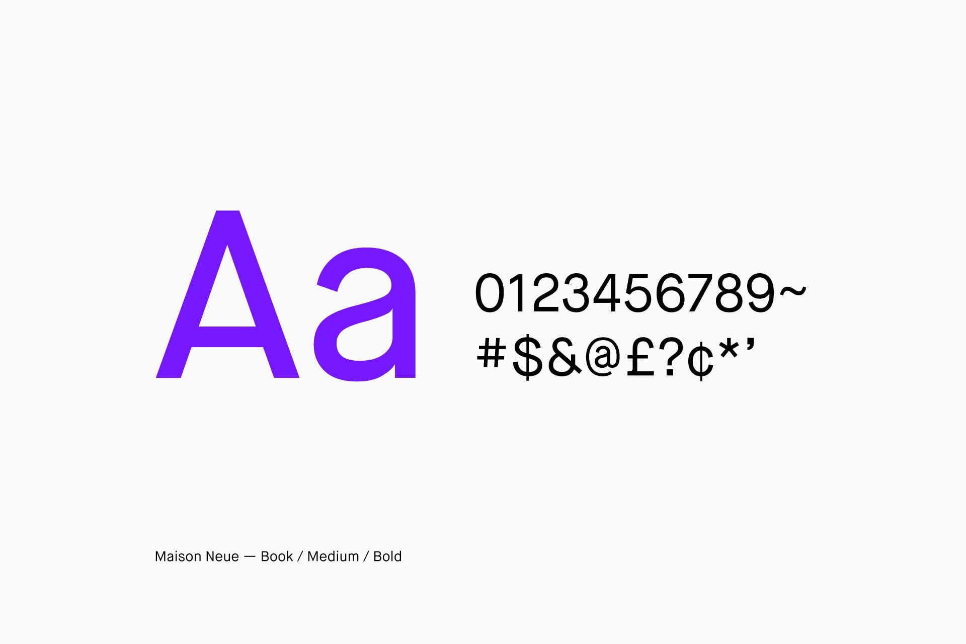 Project typeface