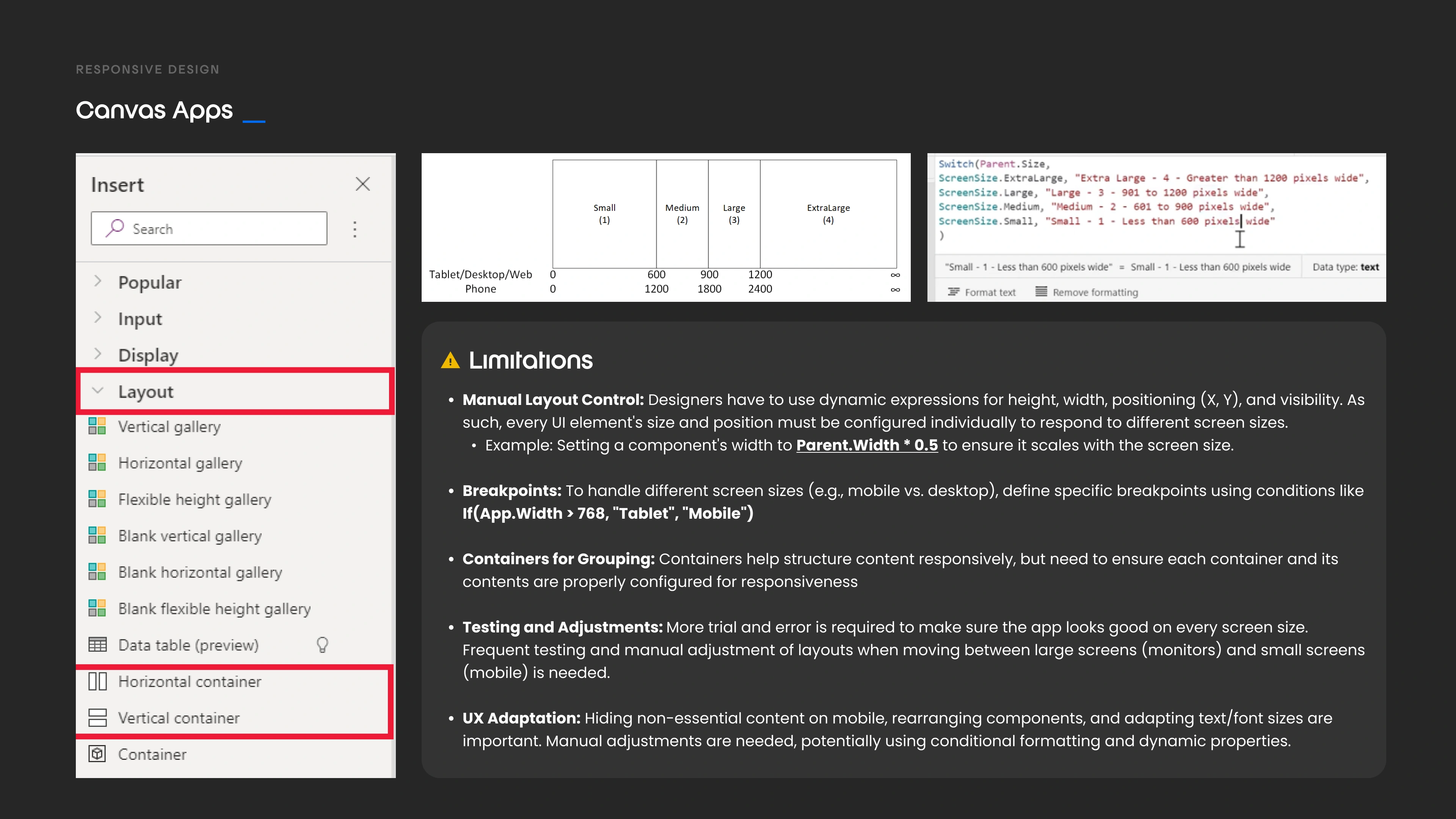 Responsiveness for Canvas Apps