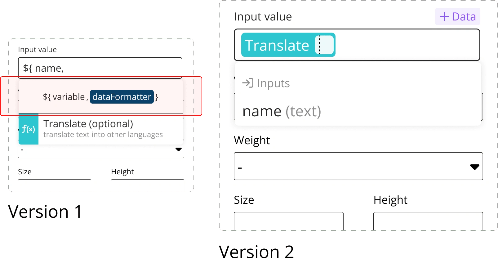 New syntax builder without the preview