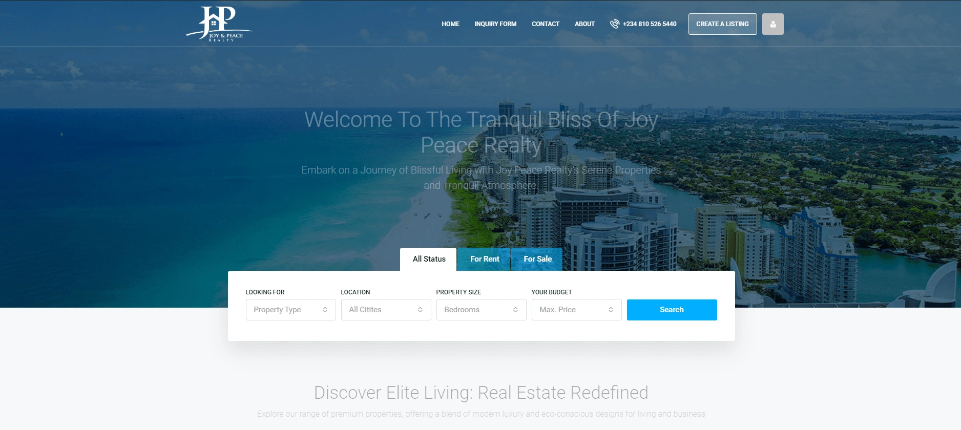 joypeacerealty.com - Discovering Elite Living