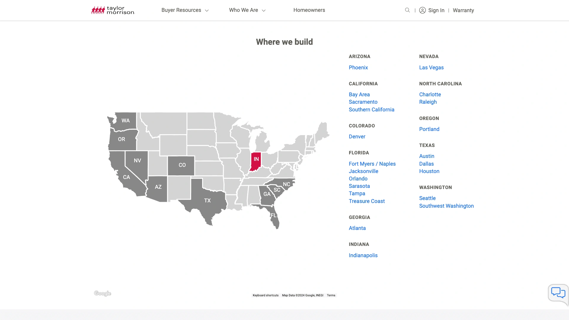 Showing SVG map component linking to URL navigation.