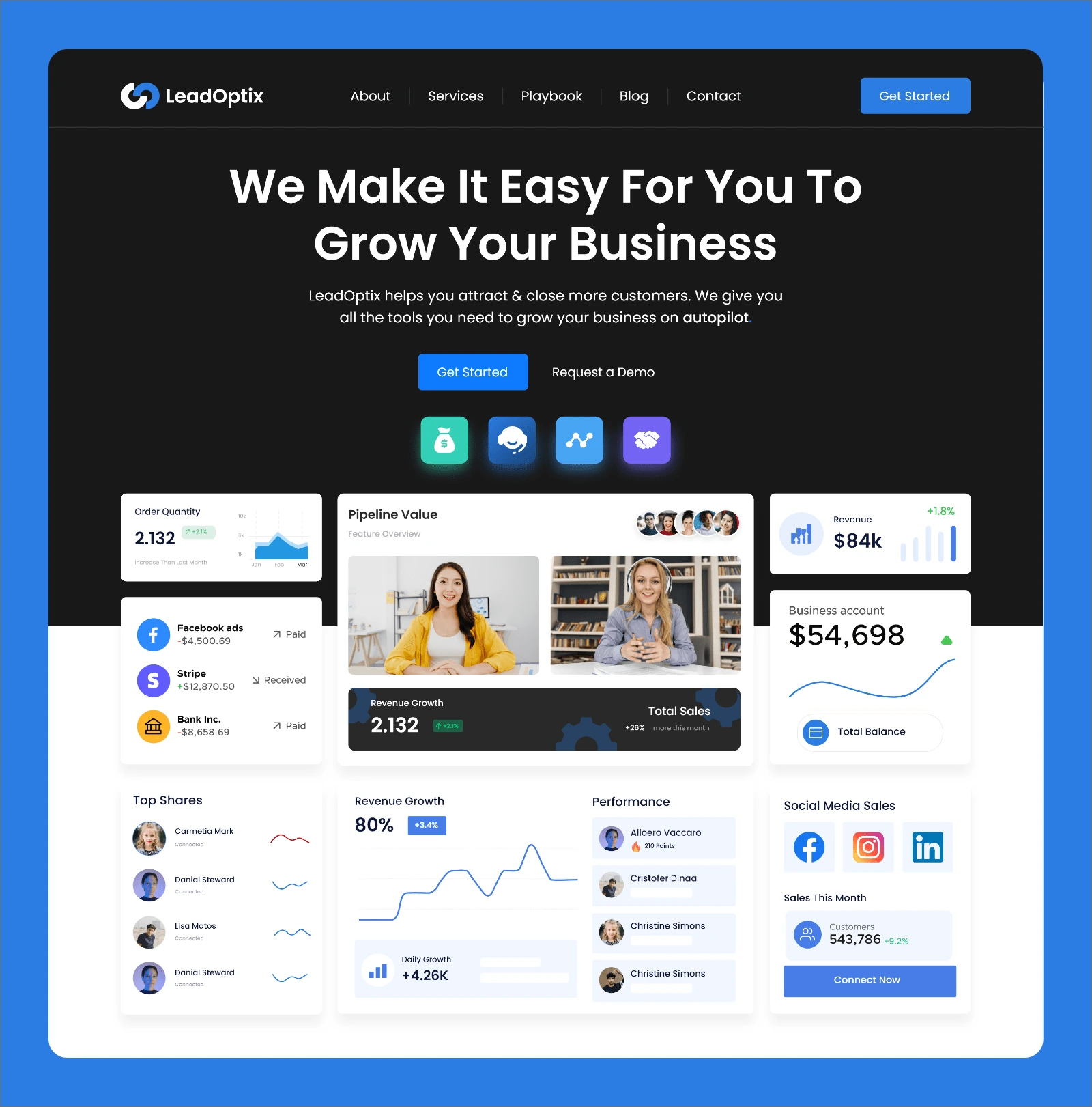 LeadOptix - Homepage