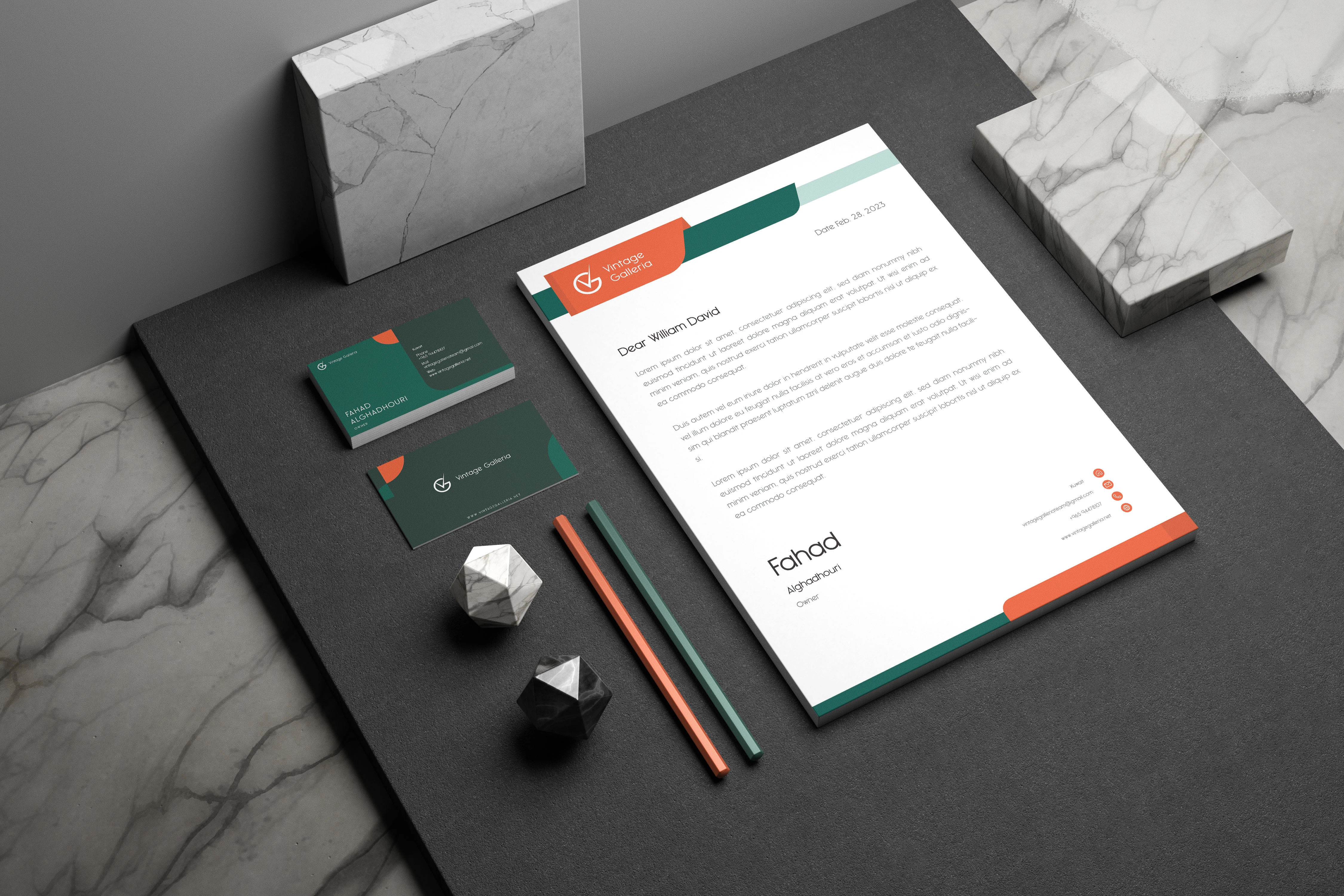 Business Card and Letterhead