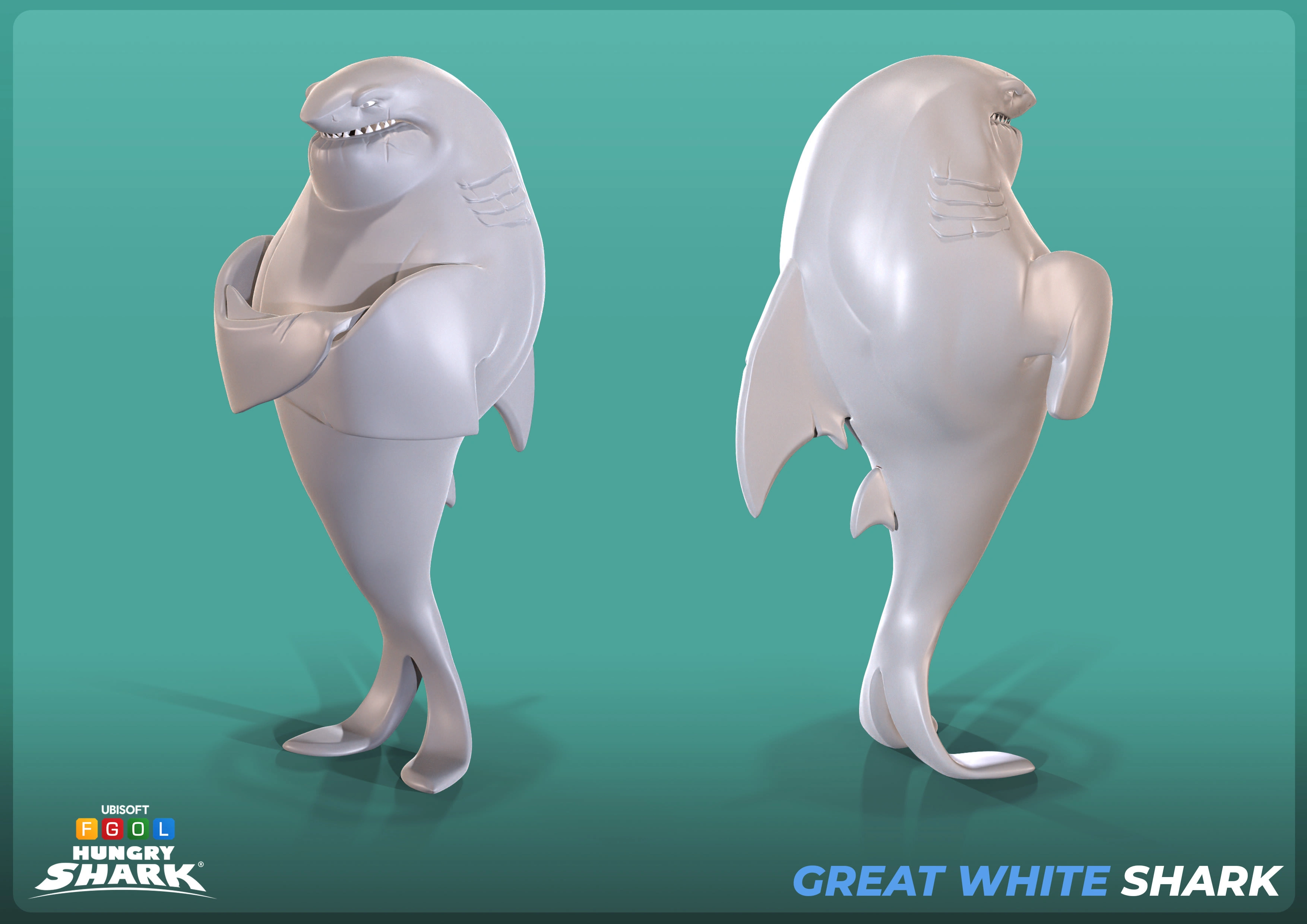 Great White Zbrush sculpt